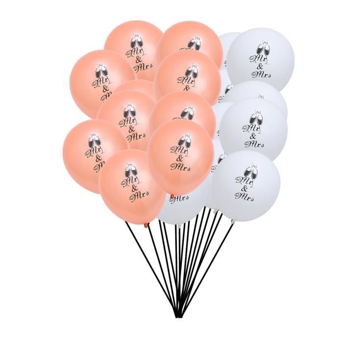 12 X équipe Mariée Ballons Enterrement Vie Jeune Fille à être Imprimé Rose Latex Décoration Pack