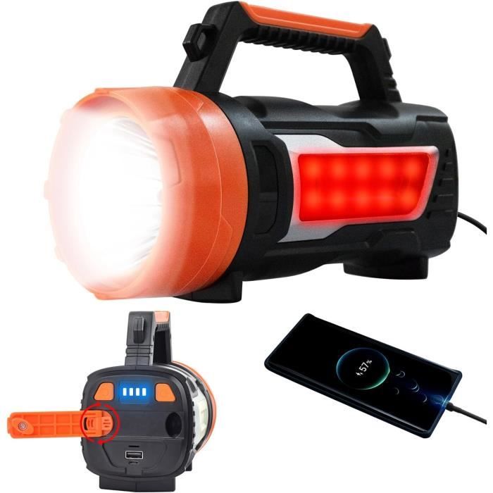 Lampe LED Porte-clés Ultra Puissante Rechargeable - Noir 60x45mm