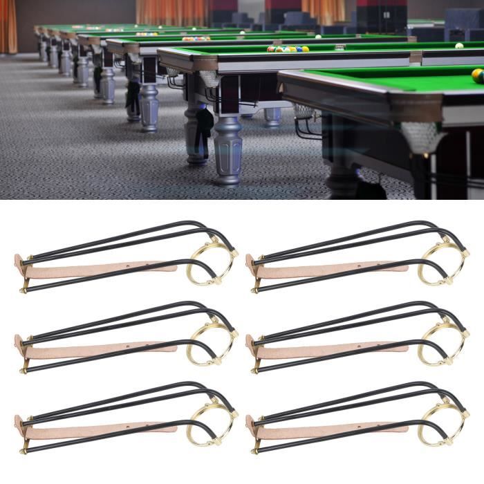Kit De 6 Crochets Pour Filets De Billard - Plastique, Longueur 15.5 Cm - Pour Remplacer Les Poches De Table