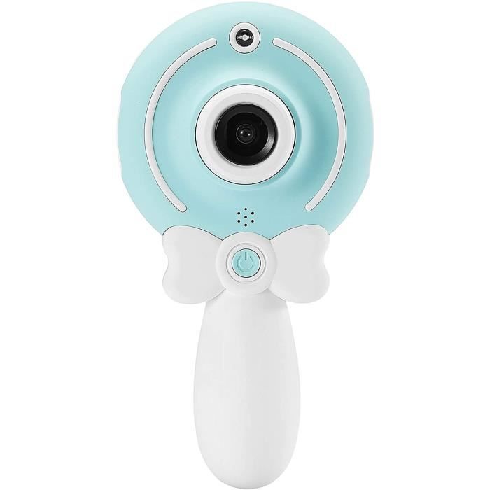 WE Appareil Photo numérique Enfant, caméra avant et arrière, écran couleur, 1.3MPx, rechargeable, micro SD 8GB Bleu Ciel
