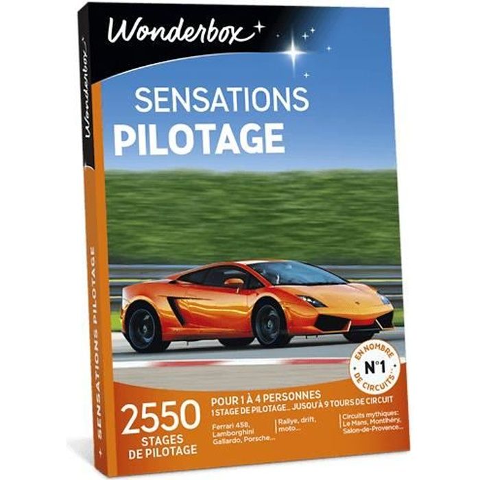 Wonderbox - Coffret cadeau pour homme - Sensations pilotage - 2550  activités - Achat / Vente livre Parution pas cher - Cdiscount