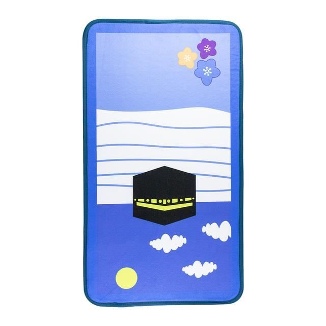 TAPIS,blueTapis de prière islamique pour enfants, épais, personnalisé, cadeau islamique