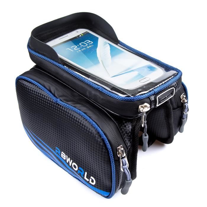 Sacs de vélo sacoches sac de guidon de vélo vélo vélo tube avant sac sac à bandoulière sac à