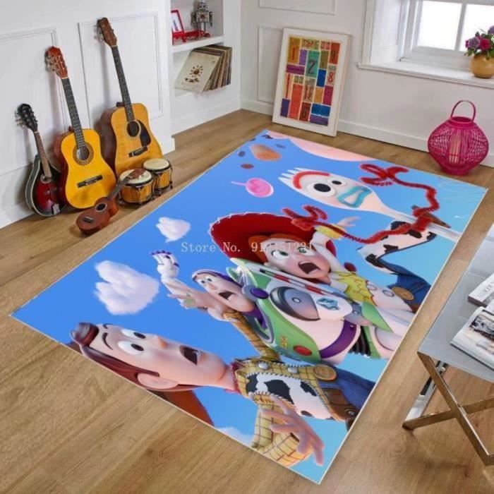 Tapis Jeu Enfant 150x100cm Motif Dinosaure - Antidérapant Lavable
