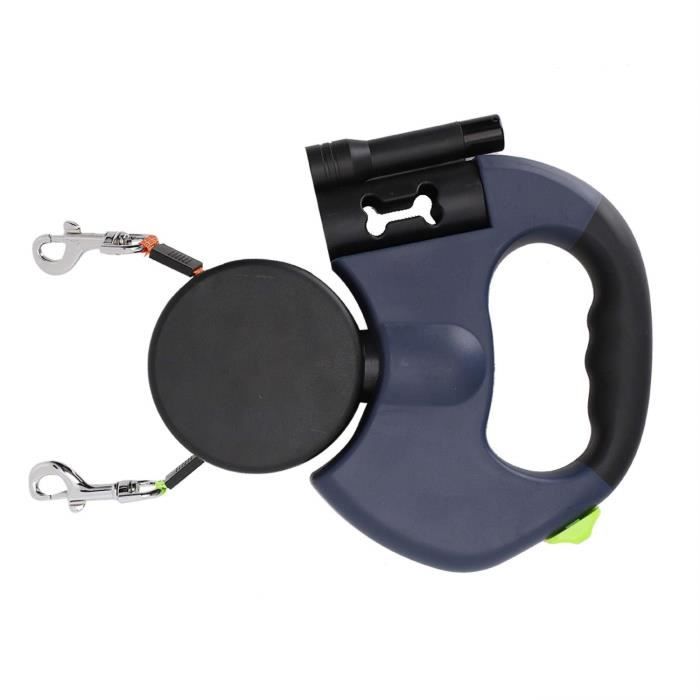 Laisse Double Rétractable Pour 2 Chiens, Laisse Double 3M Avec Lumière