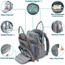 BabbleRoo Sac à Dos à Langer Sacs Bébé Unisexe avec Matelas à Langer Porte Tétine et Sangles de Poussette Sac de Voyage Grande Imperméable pour Garçons Filles Noir 