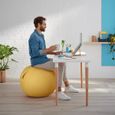 Ballon d'assise Ergo Cosy Leitz - Jaune - Pour une meilleure posture et soulagement des maux de dos-1