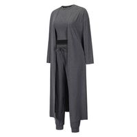 DONYKARRY Survêtement 2 pièces pour femme - Survêtement de sport - Veste à capuche et pantalon de sport - Tailles S à XXL, vert, XL