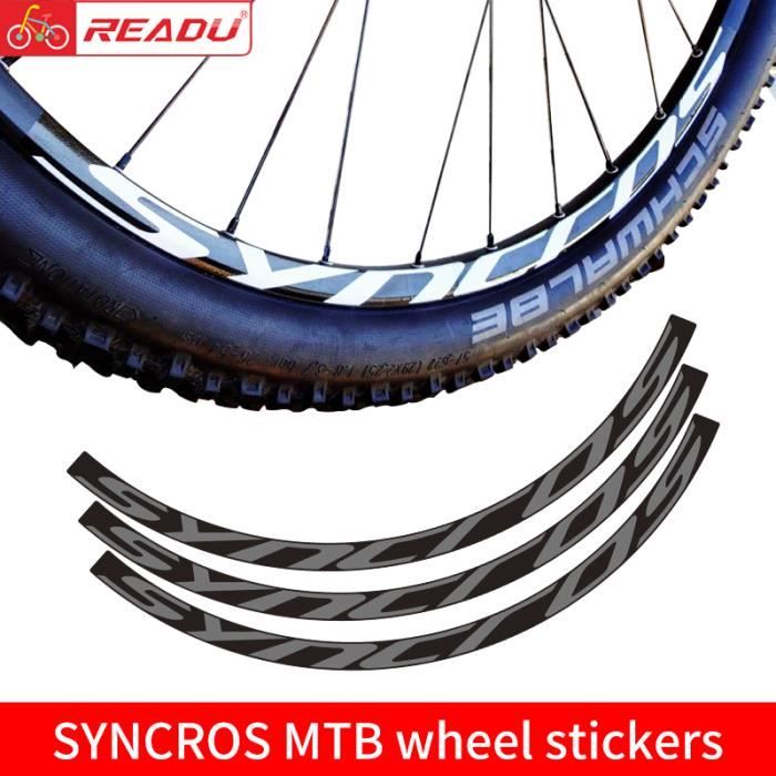 Style orange 29 pouces VTT SYNCROS jeu de roues autocollant vtt velo decalcomanies 27. et Cdiscount Sport