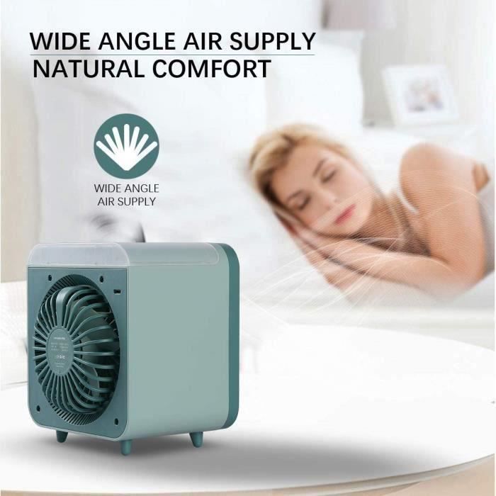 Refroidisseur d'air portable de 122 cm, ventilateur oscillant pour maison, chambre à coucher, bureau, noir