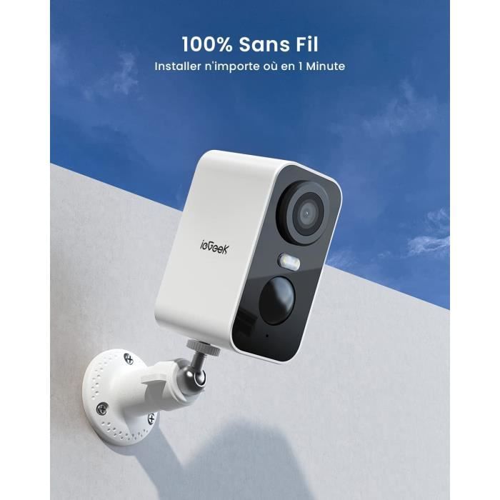 Accessoires photo,Caméra de sécurité extérieure sans fil batterie  Rechargeable caméra IP sans fil 1080P Wifi caméra IP Surveillance -  Cdiscount Bricolage