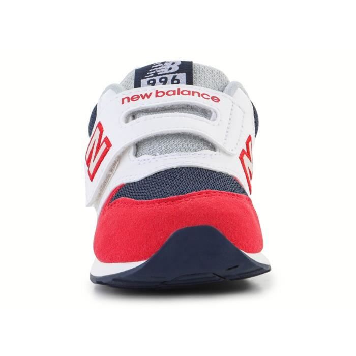 Chaussures NEW BALANCE 996 Rouge Blanc Mixte Bebe Synthetique Scratch Plat Rouge Cdiscount Chaussures