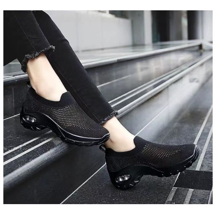 Sandales Basket Femme Chaussure Marche Sport Travail Casual