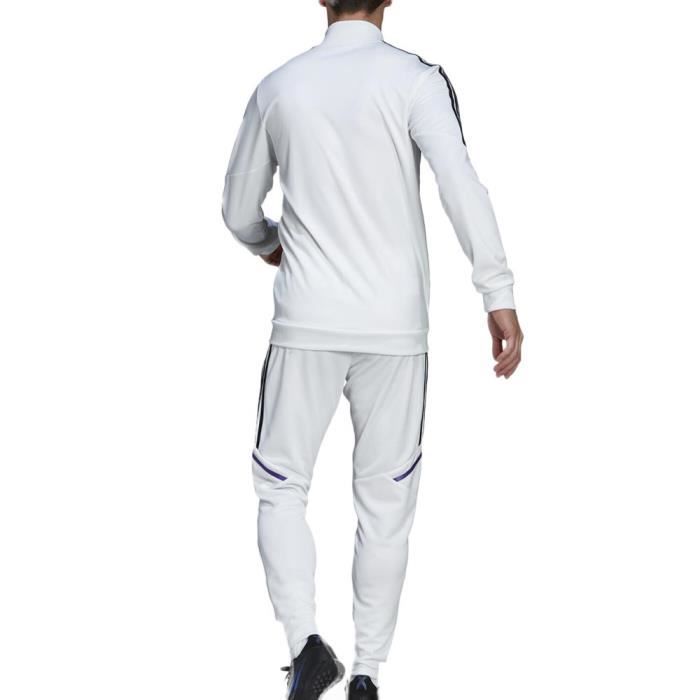 Survetement blanc shop homme adidas