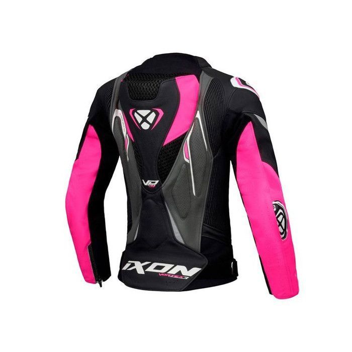 Veste Moto Femme Imperméable - Protections Amovibles - Taille XL Noir Et Rose