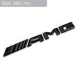 1pcs pour AMG logo haut de gamme Sticker de corps en métal haut de gamme Décoration extérieure Automobile Emblem Badge Badge Décalqu-2