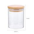 1pc Cuisine transparente Plan de stockage Verre Multipurpose Scelling Jar (220 petit meuble de rangement petit meuble complement-2