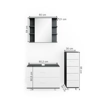 Vicco Ensemble de meubles de salle de bain Ilias