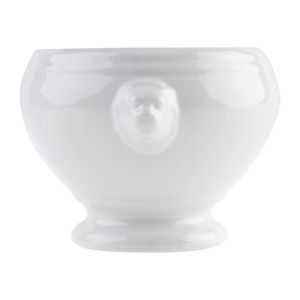 Bol Tête De Lion En Porcelaine Blanche - Déco Shabby Chic - Cuisine - Occasion
