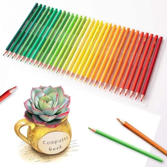 Mnixy Crayons de couleur aquarelle, crayons de couleur pré-taillés, lot de  48 crayons de couleur pour enfants, crayons de [80] - Cdiscount Beaux-Arts  et Loisirs créatifs