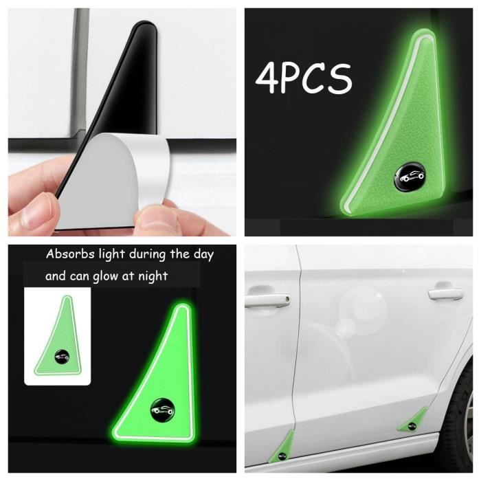 Protecteurs De Bord De Porte Voiture - 6 Pièces Noir PVC - Anti-rayures - Universel, Facile à Coller