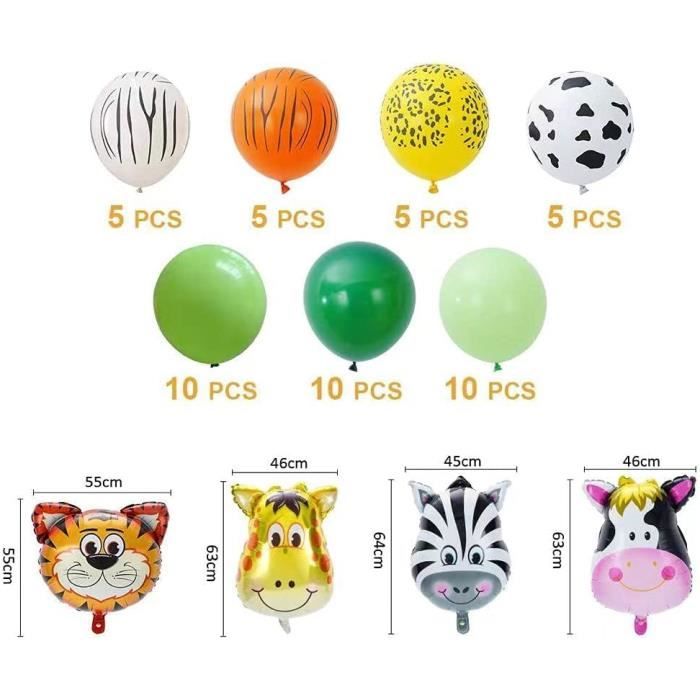 25 Ballons Imprimés Vache Thème Cowboy - Pour Décoration Anniversaire, Fête Western - Latex, Taille Environ 30 Cm - Garçons Et Filles - 10