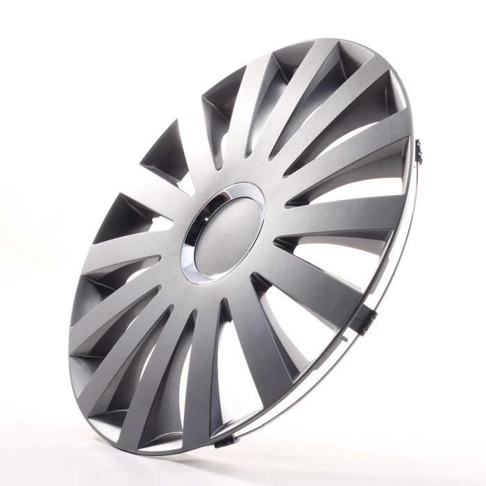 Lot De 4 Enjoliveurs 15" Pour Lancia Lybra/Nuova Y - Gris, Neufs, Référence 715.15