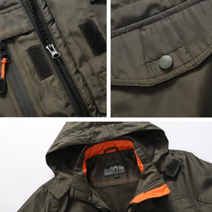 Eddie Bauer EB560 Mens Deep Black WeatherEdge Plus Waterproof Full Zip Hooded Jacket