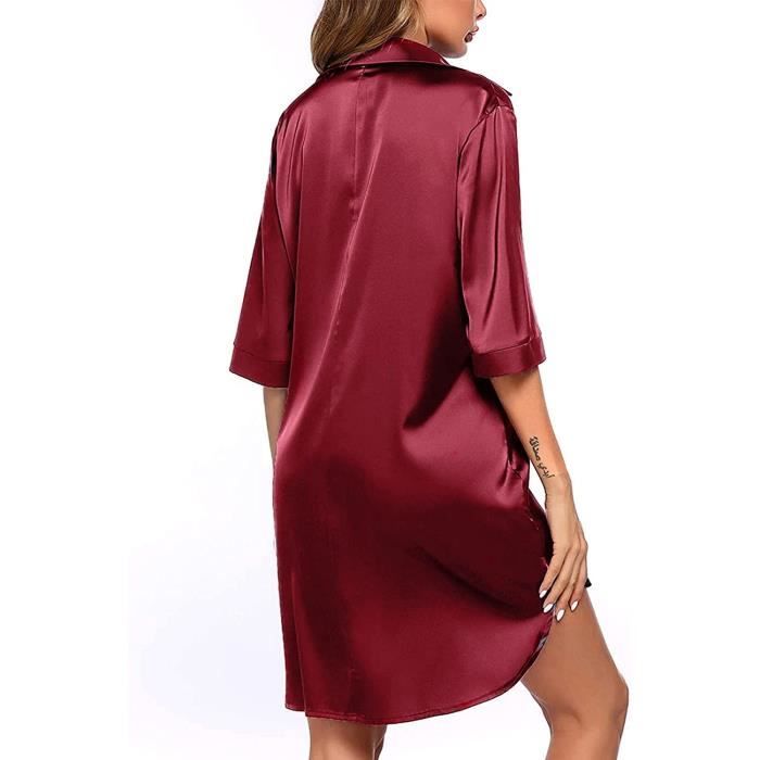Chemise de nuit sales femme ouverte devant