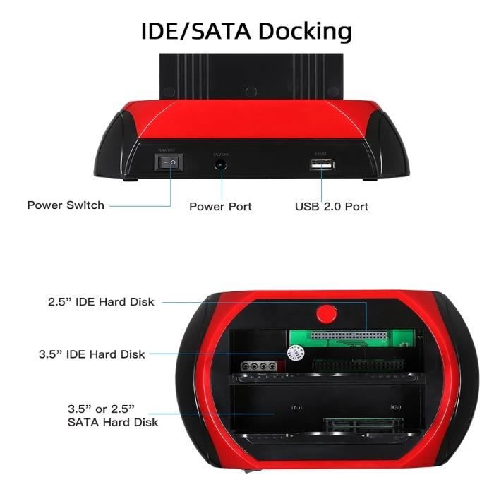 DOCKING STATION MIXTE SATA-IDE-USB-eSATA+LECTEUR - Cdiscount Informatique