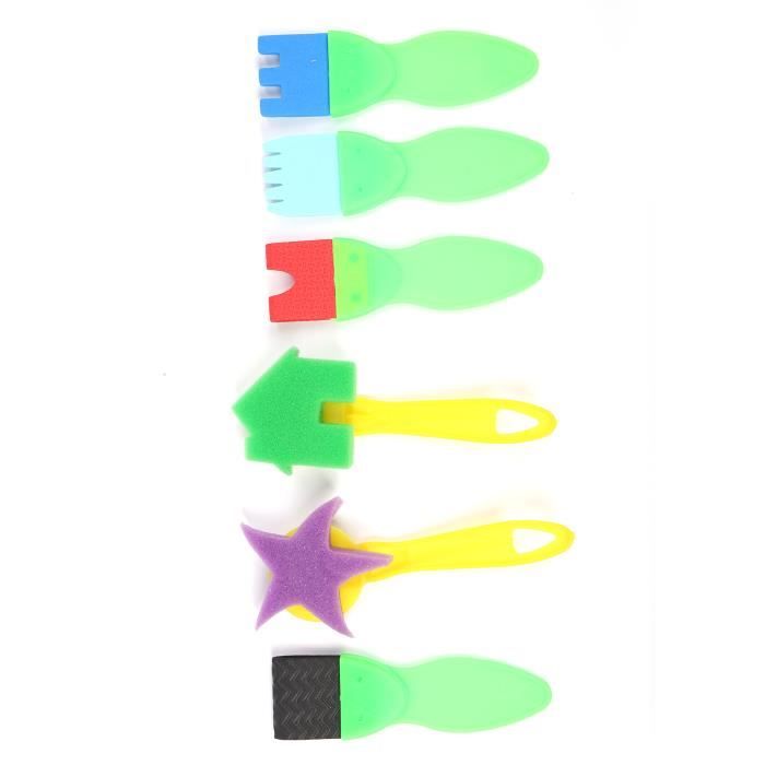 Pinceau de Peinture Enfants, Plate Aquarelle de Brosse avec Ensemble