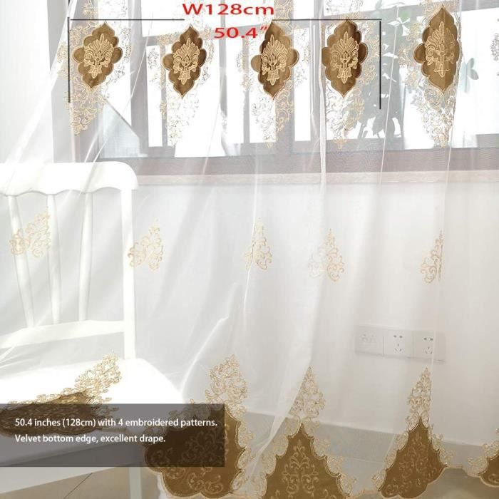 Lot De 2 Rideaux De Luxe De Style Européen Pour Le Salon(rideaux De