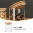 1pc Cuisine transparente Plan de stockage Verre Multipurpose Scelling Jar (220 petit meuble de rangement petit meuble complement-3