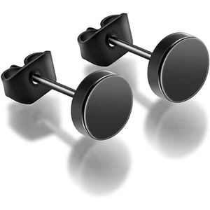 Lot 4 Paires Homme Femme Lot De 4 Paires De Boucles D'oreilles Acier Inoxydable - Clous CZ 6-8mm, Hypoallergénique Boucles D'oreilles Hypoallergéniques