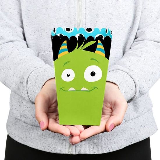Support A Decorer Monster Bash Boites De Friandises Pour Le Mais Souffle Ensemble De 12 Tc0y6 Cdiscount Beaux Arts Et Loisirs Creatifs