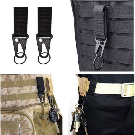 Jinlaili 19 Pcs Attachement Molle, Mousqueton Tactique Molle