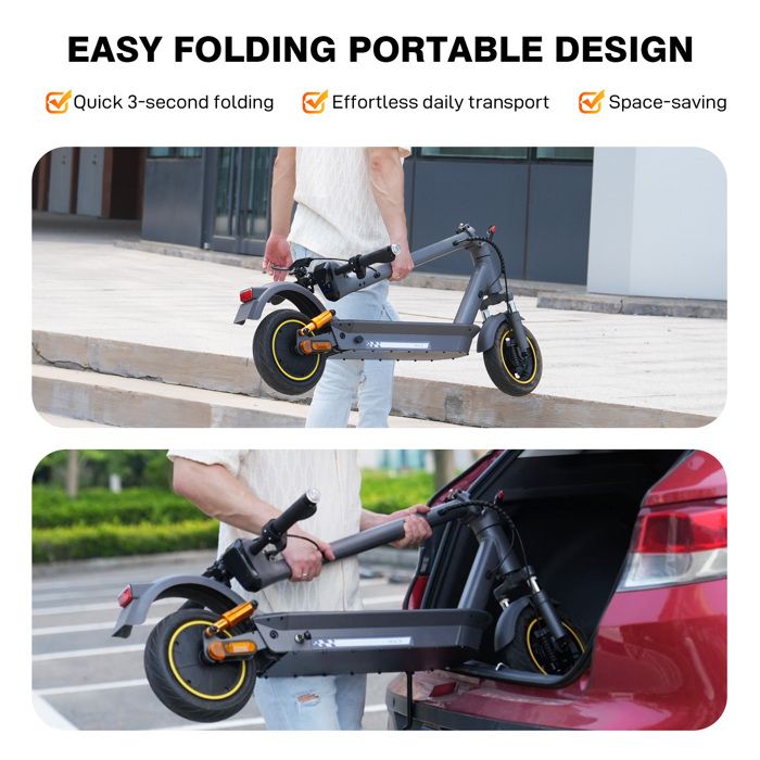 EVERCROSS ES2 Trottinette Électrique Pliable Avec Siège