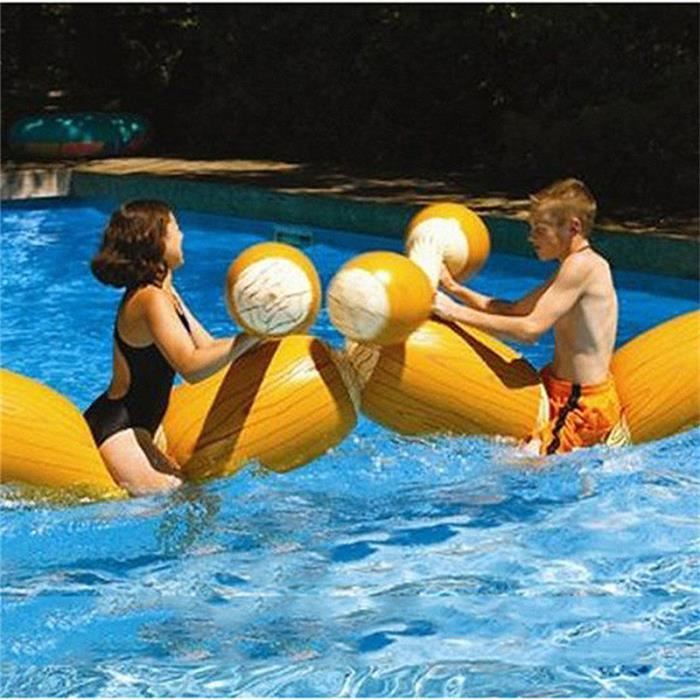 Set Combat Flottant Gonflable 4 Pièces - Radeaux Et Bâtons - 220 Lbs - Piscine Plage