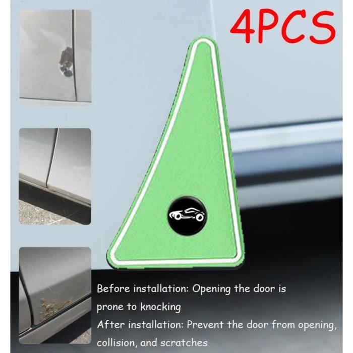 Protections De Bord De Porte Voiture - 4 Bandes En PVC Motif Fibre De Carbone - Anti-rayures Et Chocs Pour Toutes Voitures Et SUV