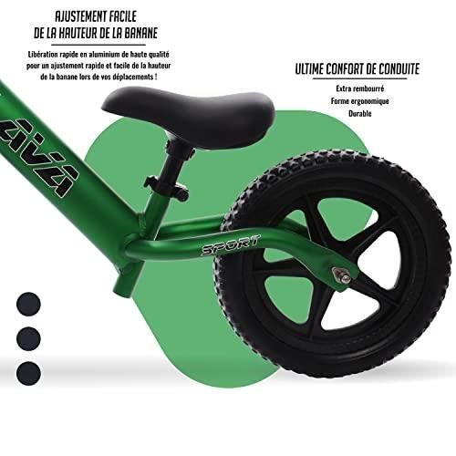 MHCYLION Draisienne pour Enfants de 2 à 5 Ans, Draisiennes sans Pédales  avec Guidon et Selle Réglables, Vélo d'enfant Ultra Léger Vélo d'équilibre  pour Garçons Filles Vert : : Jeux et Jouets