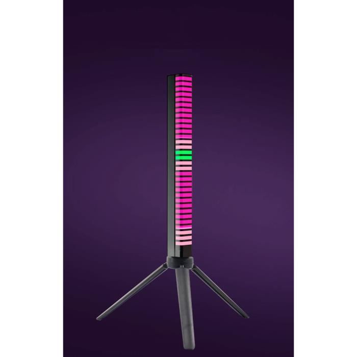 RGB Barre Lumineuse LED Réactive au Son, Synchronisation de Rythme de  Musique, Lumière d'Ambiance à LED avec Contrôle Intelligent.