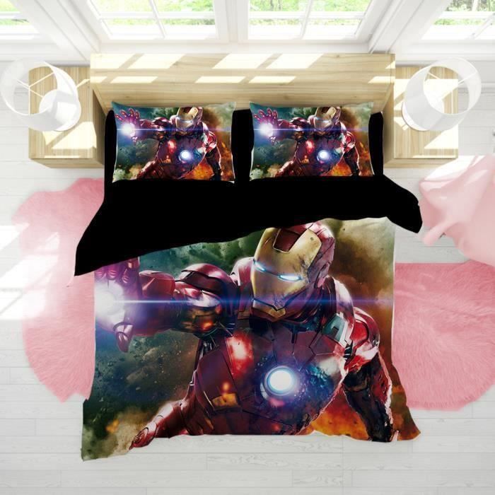 Housse de coussin Marvel Avengers, taie d'oreiller de dessin animé Iron Man  Spiderman Thanos, noire, pour canapé, voiture, décoration de maison, cadeau  de noël
