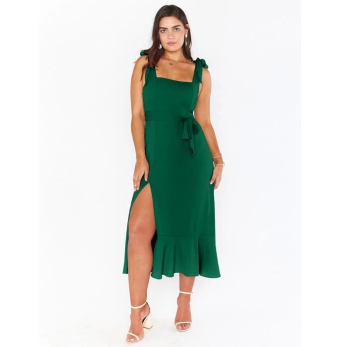 Robes de demoiselle d honneur elegantes femmes robe a volants
