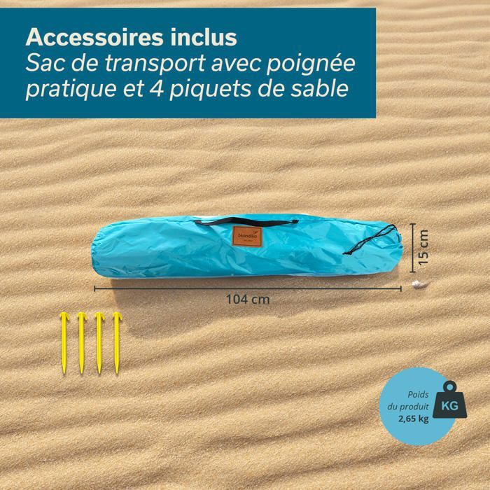 Bleu Tente De Plage Pliable Et Légère | En Bleu Protection Contre Les Uv Coque De Plage Avec Filtre Et Moustiquaire Accessoires De Vacances Ideaux Pour Le Jardin Le Camping Et La Plage