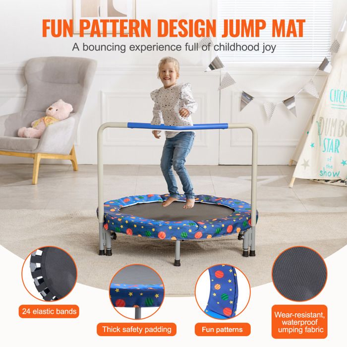 2 en 1 Trampoline et Balançoire Nid d'Oiseau 92 CM Pliables Trampoline pour d'Intérieur / Extérieur pour Enfant 3 Ans 2 en 1 Trampoline et Balançoire Nid d'Oiseau 92 CM Pliables Trampoline pour d'Intérieur / Extérieur pour Enfant 3 Ans
