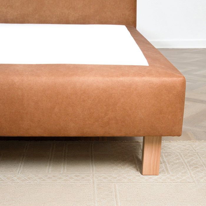 Somnia Descanso - Jeu de 4 Pieds de 26 cm de Hauteur carrés métalliques avec Colliers pour sommiers de 30 x 30 mm