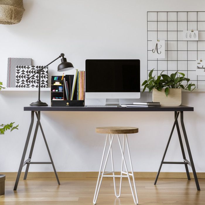 Relaxdays Organiseur Bureau 3 Porte-Documents + Tiroir - MDF Marron Clair - Rangement Pratique