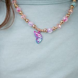 Collier Coeur Papillon En Argent 925 (sterling) Avec Cristaux - Livré Avec Sa Pochette Cadeau, Neuf étiqueté