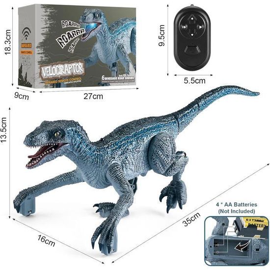 Dinosaure Télécommandé Enfants Jouet - Robot RC Tyrannosaurus ,Pulvérisation, Sonores et