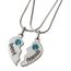 4 couleurs dispo. pendentif coeur a séparer Best friends 2 colliers